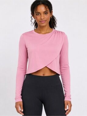 Wilo The Label Movement Twist Layer Pink Top S